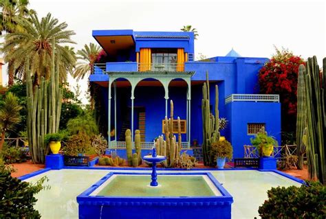 yves saint laurent garden blue|majorelle morocco on map.